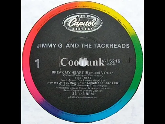 Jimmy G. And The Tackheads - Break My Heart (12  P-Funk Remix 1985)