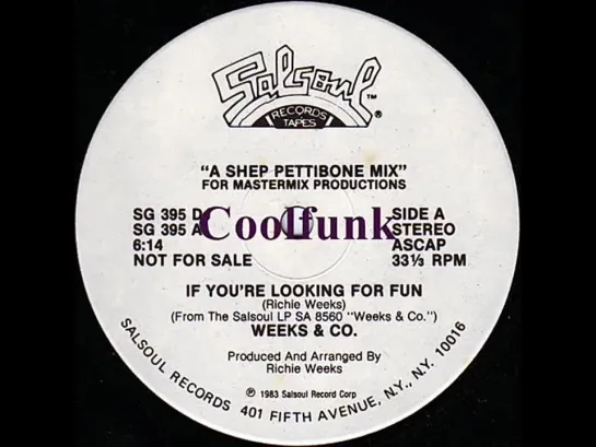 Weeks  Co - If Youre Looking For Fun (12  Disco-Funk 1983)