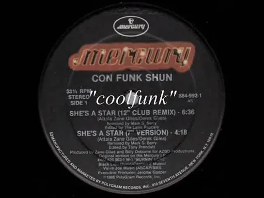 Con Funk Shun - Shes A Star (12  Club Mix 1986)