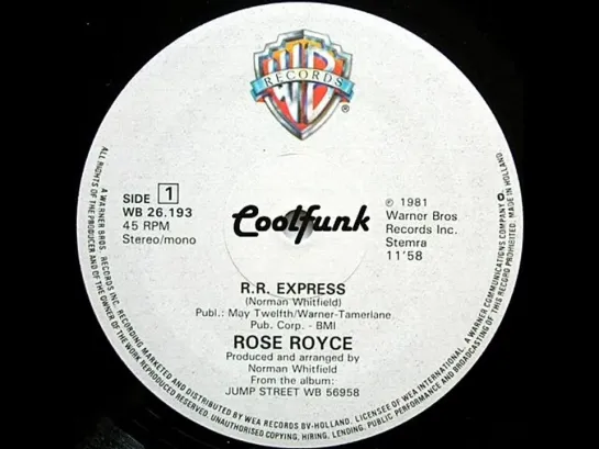 Rose Royce - R.R. Express (12  Extended 1981)