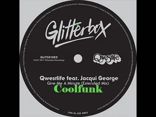 Qwestlife Feat. Jacqui George - Give Me A Minute (Extended Mix)