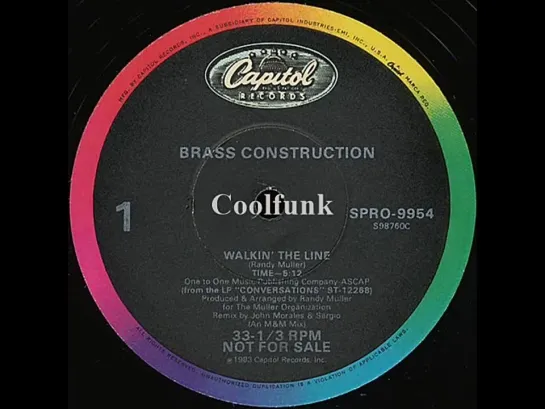 Brass Construction - Walkin The Line (12  Funk 1983)