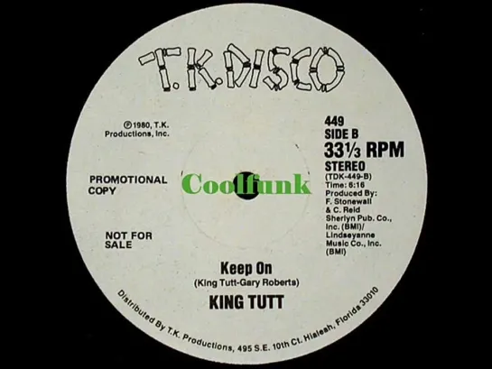 King Tutt - Keep On (12  Soul-Disco 1980)