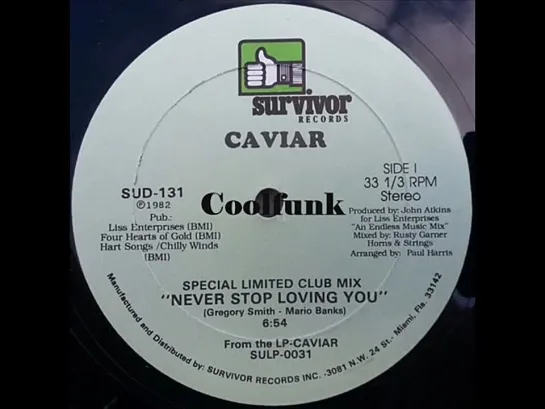 Caviar - Never Stop Loving You (12  Special Club Mix)