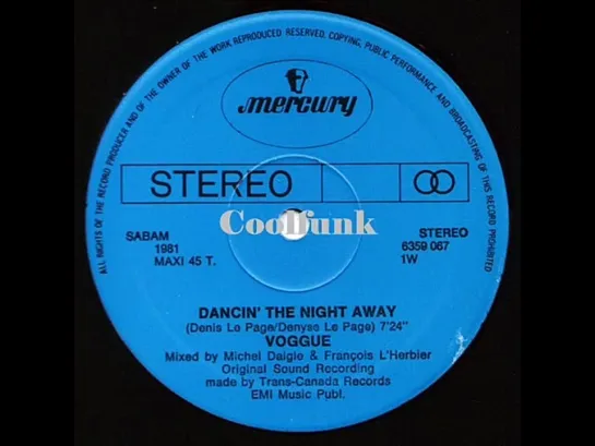 Voggue - Dancin The Night Away (12  Disco 1981)