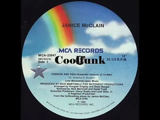 Janice Mcclain - Passion And Pain (12  Extended 1986)