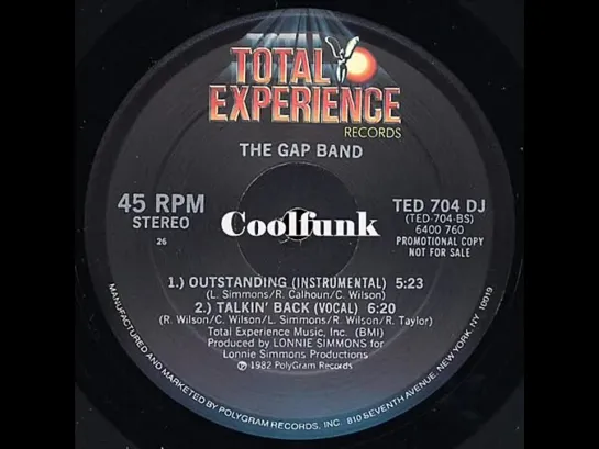 The Gap Band - Talkin Back (12  P-Funk 1982)