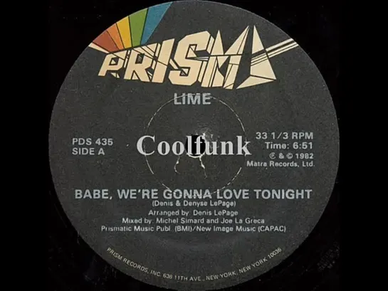 Lime - Babe, Were Gonna Love Tonight (12  Hi Nrg 1982)