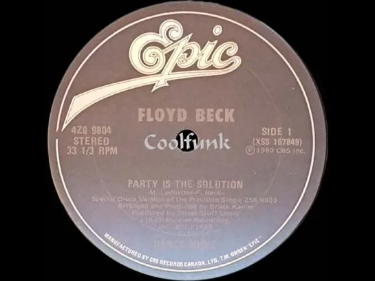 Floyd Beck - Party Is The Solution (12  Funk 1980)