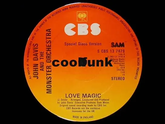 John Davis And The Monster Orchestra - Love Magic (12  Disco 1979)