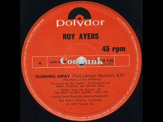 Roy Ayers - Running Away (12  Full Length Version 1977)