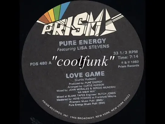 Pure Energy Feat. Lisa Stevens - Love Game (12 Inch 1983)