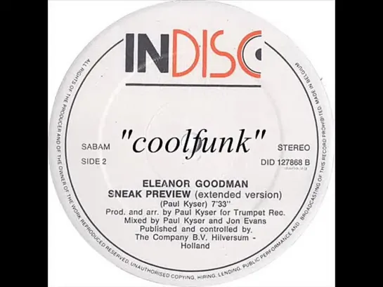 Eleanor Goodman - Sneak Preview  (12  Extended 1987)