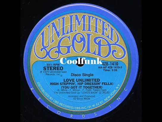 Love Unlimited - High Steppin, Hip Dressin Fella (You Got It Together)   12 Inch 1979