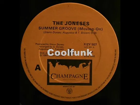 The Joneses - Summer Groove (Moving-On)   12 Inch 1981