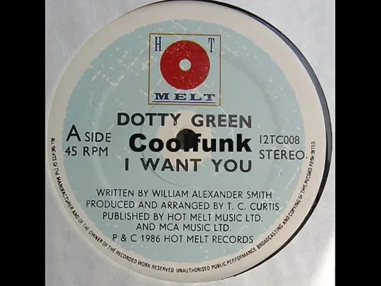 Dotty Green - I Want You (12 Inch 1986)