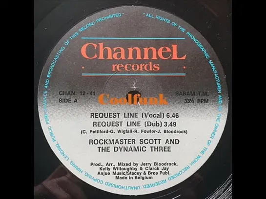 Rock Master Scott And The Dynamic Three - Request Line (12 Inch 1984)