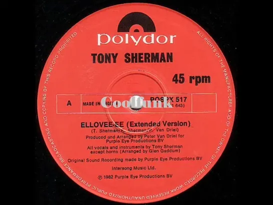 Tony Sherman - Ellovee Ee (12  Extended 1982)