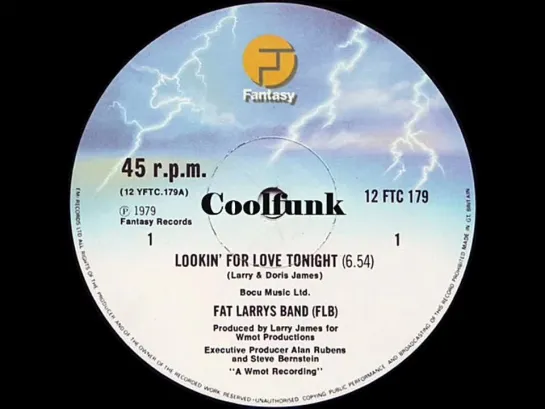 Fat Larrys Band - Lookin For Love Tonight (12 Inch 1979)