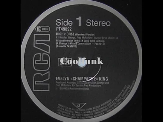 Evelyn  Champagne King  - High Horse (12  Remix 1985)