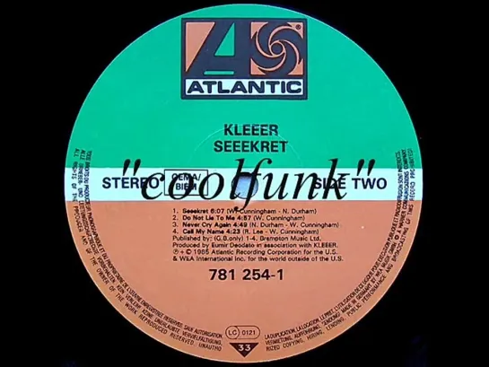 Kleeer - Never Cry Again (Funk 1985)