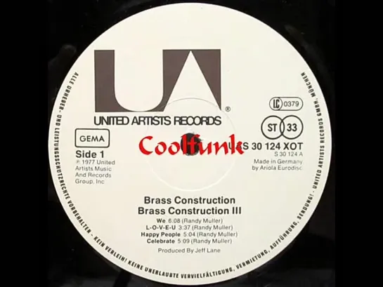 Brass Construction - We (Funk 1977)