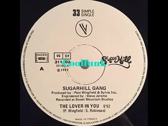 Sugarhill Gang  - The Lover In You (12 Inch 1982)