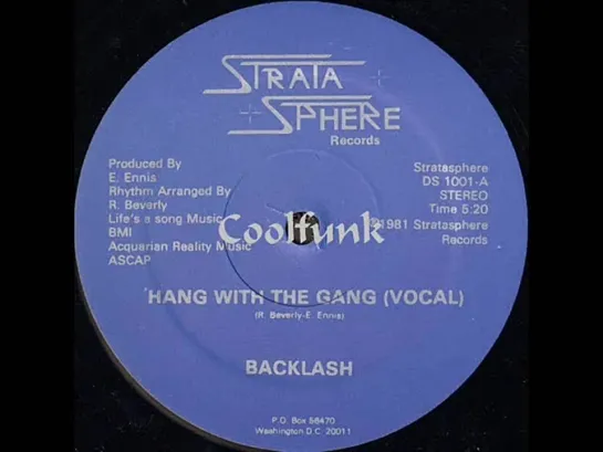 Backlash - Hang With The Gang (12  Funk 1981)