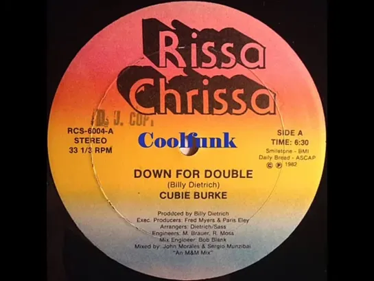 Cubie Burke - Down For Double (12 Inch 1982)