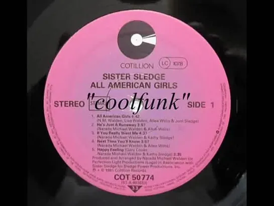 Sister Sledge - If You Really Want Me (Disco-Funk 1981)