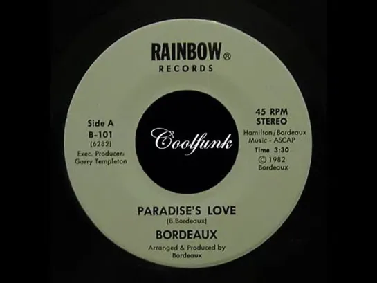 Bordeaux - Paradises Love (7 Inch 1982)