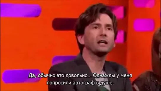 David Tennant at Graham Norton 2011 - Autograph RUS SUB