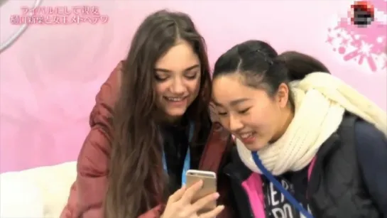 Wakaba Higuchi & Evgenia Medvedeva: rivals and friends (Japanese TV)