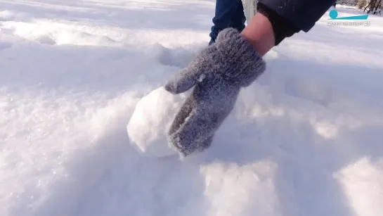 Как слепить снеговика в мороз