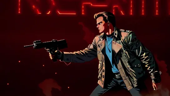 The Terminator as a Japanese Anime