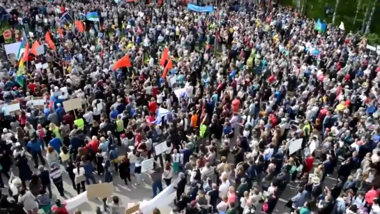 Митинг против строительства мусорного полигона  на ст. Шиес. Сыктывкар 2 июня