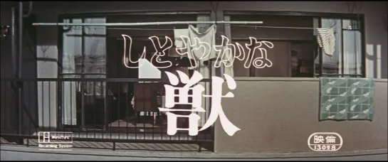 Изящное чудовище / The Graceful Brute (Yūzō Kawashima, 1962)(RU SUB)