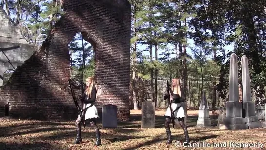 METALLICA - The Unforgiven (Harp Twins electric) Camille and Kennerly