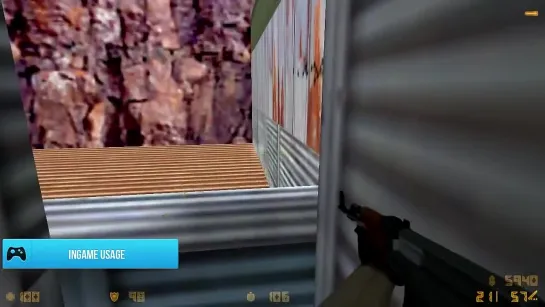 de_nuke wallbang from roof to ramps (CS 1.6)