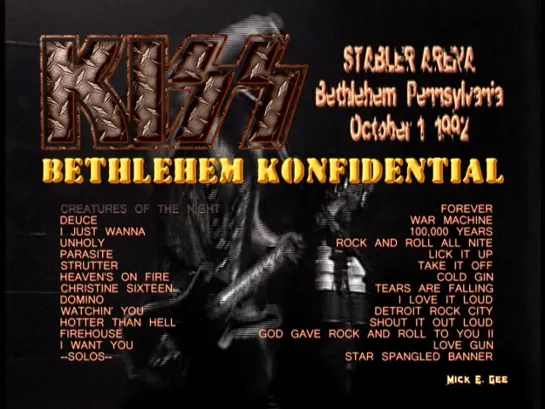 Kiss - 1992.10.01 - Bethlehem Konfidential - Multicam