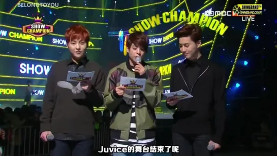 131218 MC Suho и Xiumin @ Show Champion