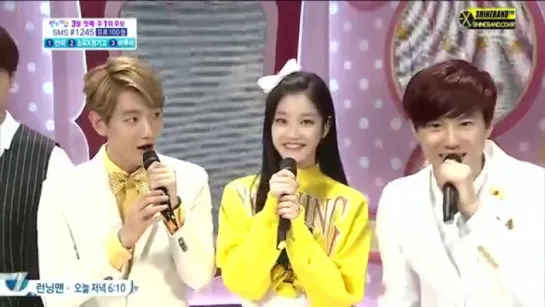 140302 SUHO и Baekhyun @ Inkigayo