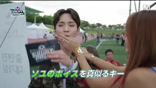 150724  Key @ M!Countdown (backstage)