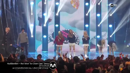 150402 Key & BamBam - red velvet "Ice Cream Cake" Dance @ M!countdown