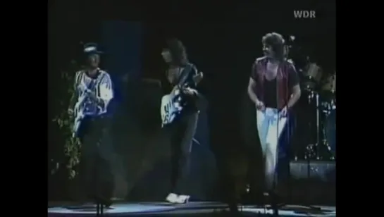 Gillan, Glover and Blackmore Dancing.