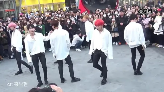 [Fancam][27.03.2018] MONSTA X filming for 1theK 'Run To You' at Sinchon