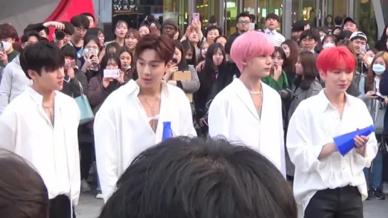 [Fancam][27.03.2018] MONSTA X filming for 1theK 'Run To You' at Sinchon