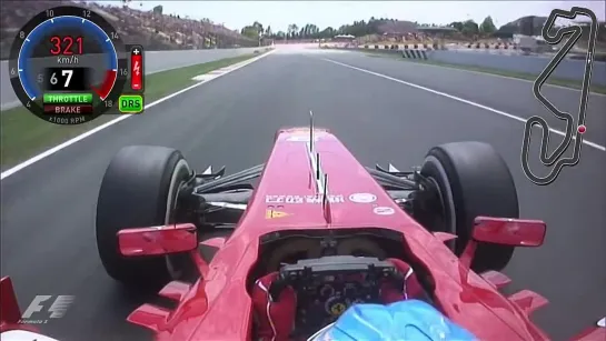 F1 2013. Spain GP. Fernando Alonso Onboard Lap