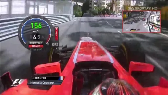 F1 2013 Monaco FP3 - Jules Bianchi Onboard