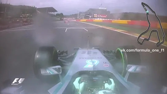 F1 2014. Belgian GP. Nico Rosberg Onboard Pole Position Lap